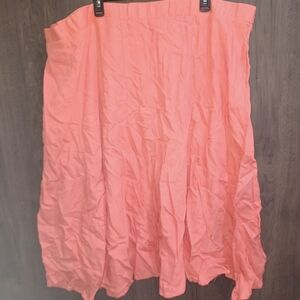 Woman Within A-Line Skirt in Coral